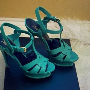 ASOS Teal Strappy Heels